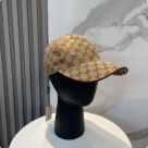 Gucci GG Monogram Baseball Cap Beige Brown hat Yupoo AAAA+