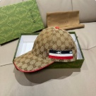 Gucci baseball cap Beige Red Blue White hat Yupoo AAAA+