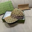 Gucci baseball cap beige brown hat 004 Yupoo AAAA+