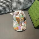 Gucci floral logo print cap White Brown Green Orange hat Yupoo AAAA+