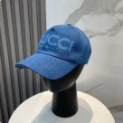 gucci baseball cap denim blue hat 001 Yupoo AAAA+