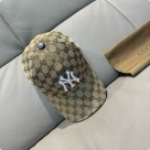 GUCCI baseball cap Beige Brown hat 009 Yupoo AAAA+